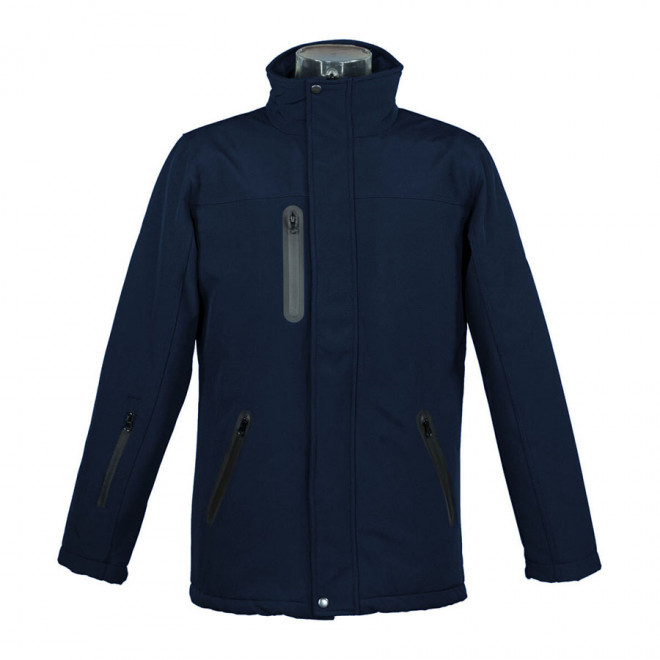 SOFTSHELL PERSONNALISABLE MIXTE MUSTHAGATA® 'MONTERO' - bleu marine