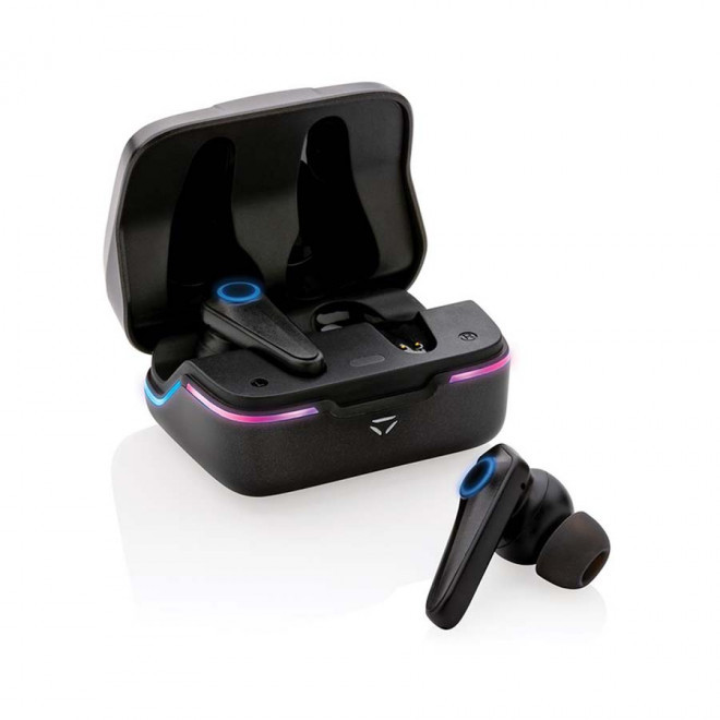 ÉCOUTEURS BLUETOOTH® PERSONNALISABLE GAMING HERO® 'SAN' - noir