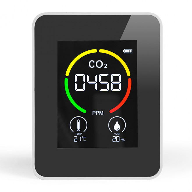 MESUREUR PERSONNALISABLE QUALITÉ L'AIR INTERIEUR LIVOO® 'RESPURE' - blanc