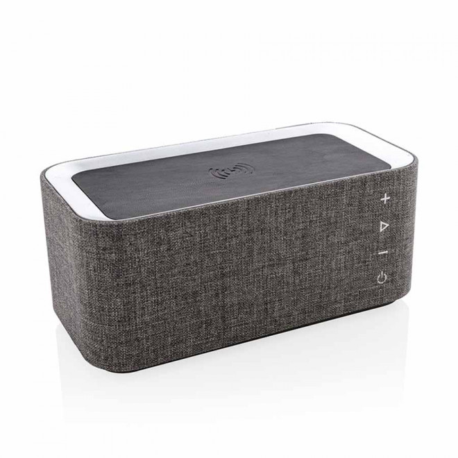 ENCEINTE PERSONNALISÉE AVEC INDUCTION 6W 'SURY' - gris