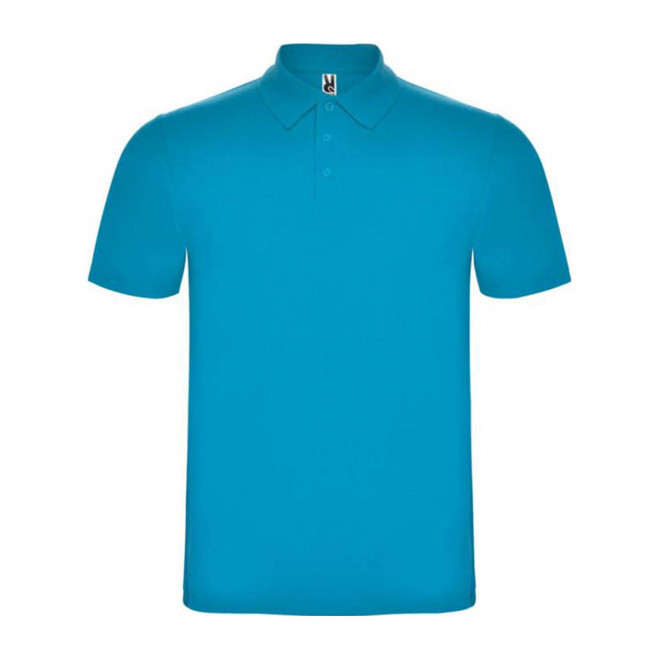 RAPIDE 4J - POLO MIXTE COULEUR PERSONNALISE 'ASTRALO' 180G/M2 - bleu turquoise