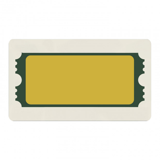 TICKET A GRATTER PERSONNALISABLE 'GRATIX' 8.5X5.4CM - 9 x 5 cm