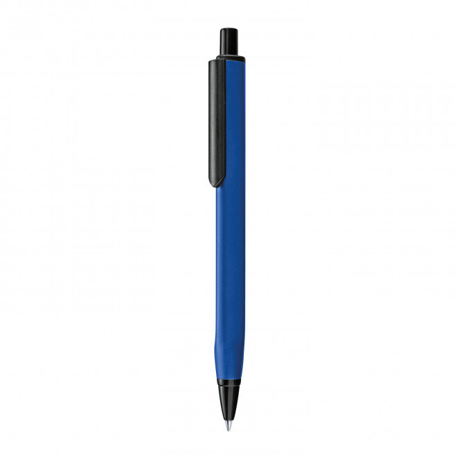 STYLO PERSONNALISABLE TRIANGULAIRE METAL 'VERTIC' - bleu