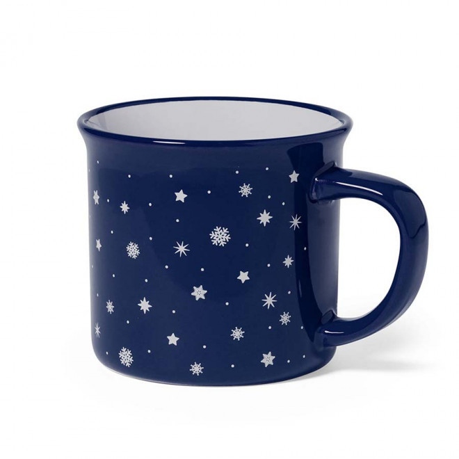 TASSE PERSONNALISÉE DE NOËL EN CÉRAMIQUE 'PUSSAR' - bleu