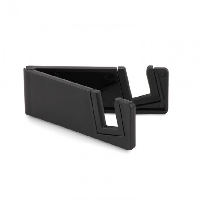 SUPPORT DE TELEPHONE ET TABLETTE PERSONNALISABLE 'PLIKI' - noir