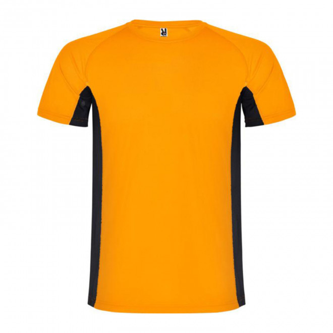 TEE-SHIRT DE SPORT PERSONNALISABLE 'SHANGHAI' - orange/noir