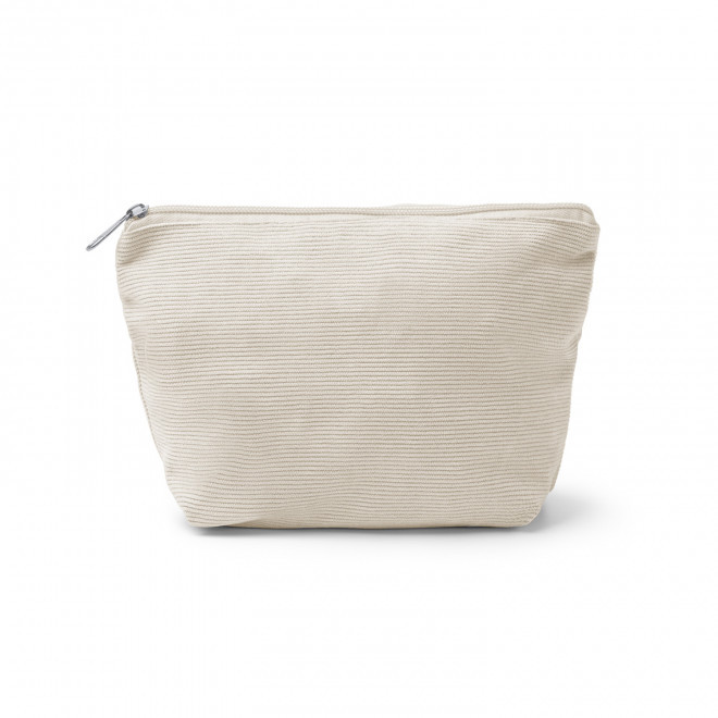 TROUSSE DE TOILETTE PERSONNALISABLE VELOURS 'BUDINSKY' - beige