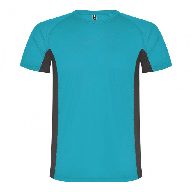 TEE-SHIRT DE SPORT ENFANT PERSONNALISABLE 'SHANGHAI' - bleu/gris