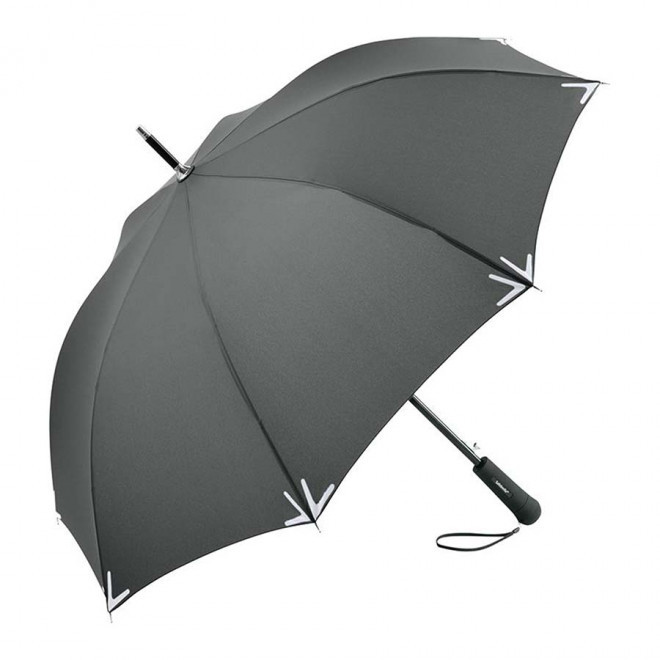 PARAPLUIE DROIT PERSONNALISABLE AUTO REFLEC FARE® 'RAINLIGHT' - gris