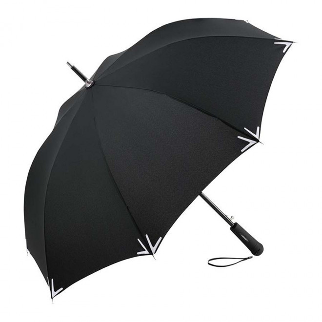 PARAPLUIE DROIT PERSONNALISABLE AUTO REFLEC FARE® 'RAINLIGHT' - noir