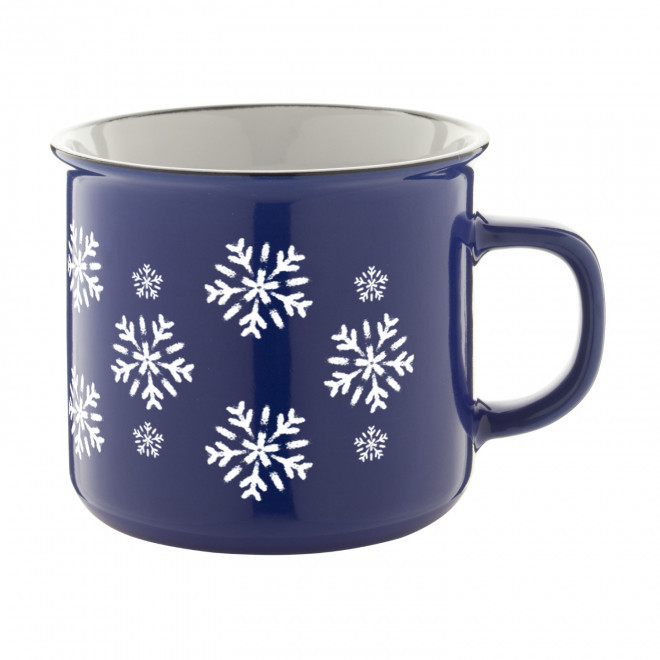 MUG CERAMIQUE 300ML PERSONNALISABLE 'RONSIO NOEL' - bleu foncé