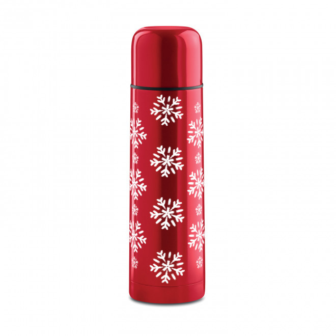 BOUTEILLE ISOTHERME 500ML PERSONNALISABLE 'CHATEL NOEL' - rouge