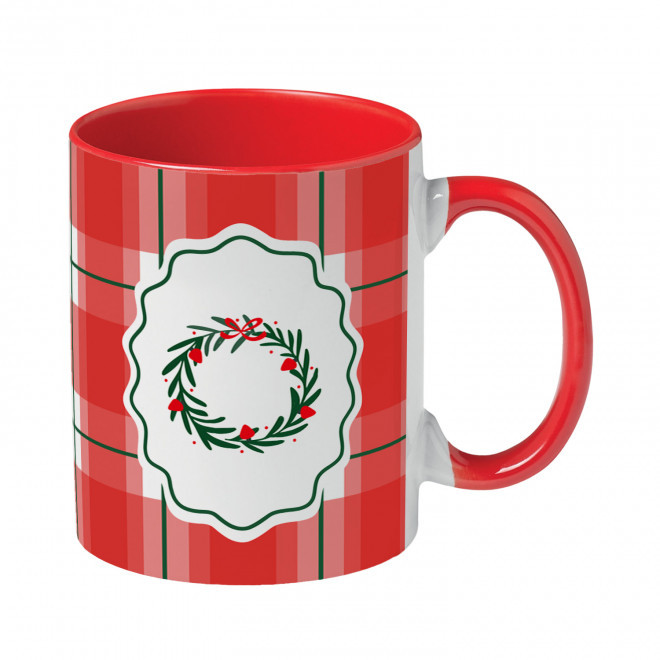 MUG CERAMIQUE 350ML PERSONNALISABLE 'SYLVIA NOEL' - rouge