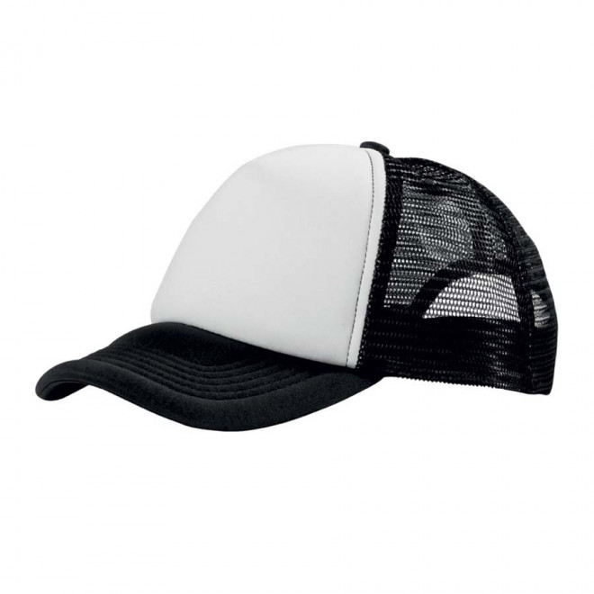 CASQUETTE PERSONNALISABLE TRUCKER 'BULL' - EXPEDITION RAPIDE 4 JOURS - noir/blanc