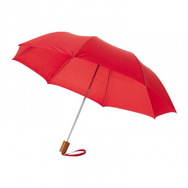 PARAPLUIE PERSONNALISÉ PLIABLE 'LINWOOD' - EXPÉDITION RAPIDE 4 JOURS - rouge