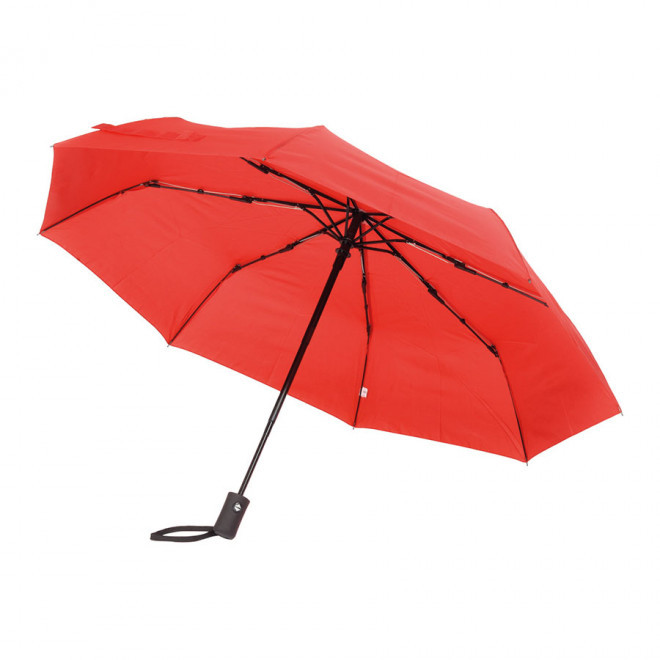PARAPLUIE PUBLICITAIRE PLIABLE AUTO 'STORMI' - rouge