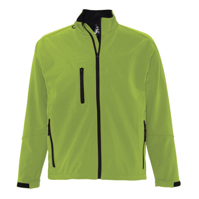 VESTE PUBLICITAIRE ZIPPÉE SOFTSHELL HOMME 'RELAX' 340 GR/M² - vert absinthe