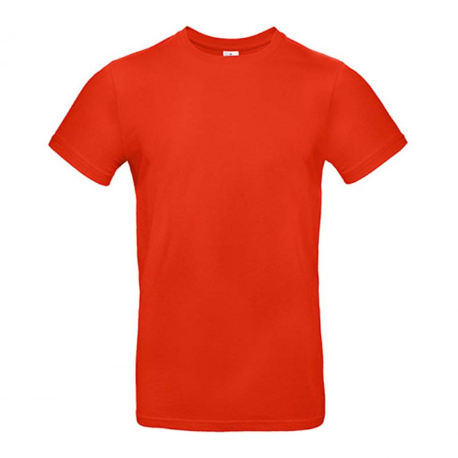 TEE-SHIRT PERSONNALISÉ COL ROND HOMME B&C® 'PALTO 185' - fire red
