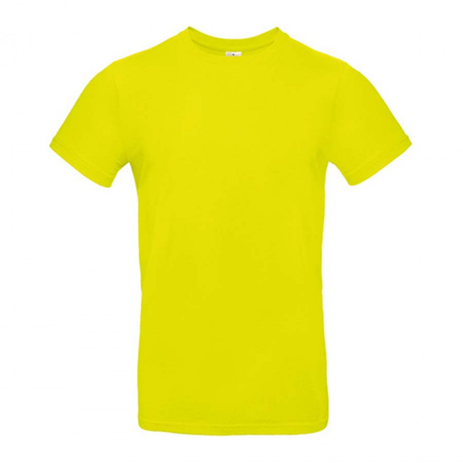TEE-SHIRT PERSONNALISÉ COL ROND HOMME B&C® 'PALTO 185' - pixel lime