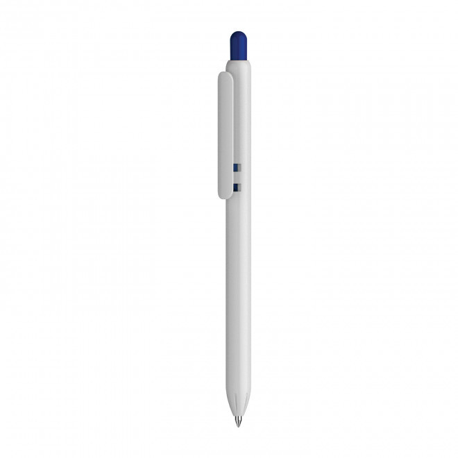 STYLO PERSONNALISE 'IRIS WHITE' - bleu fonce