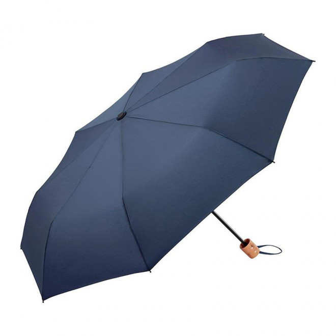 PARAPLUIE PUBLICITAIRE DE POCHE AVEC SAC FARE® 'LIVERPA' - marine