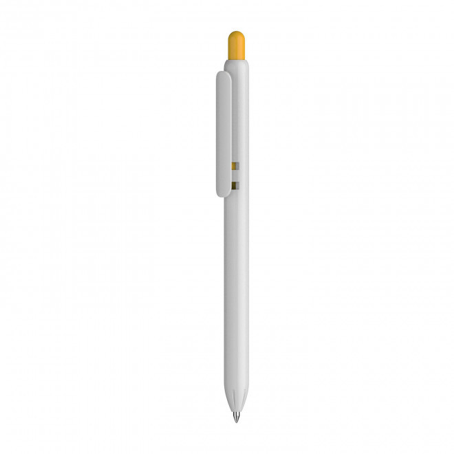 STYLO PERSONNALISE 'IRIS WHITE' - jaune