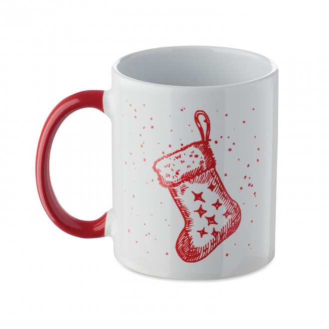 MUG NOEL EN CERAMIQUE PERSONNALISABLE 'ATERA' - chaussette de noël
