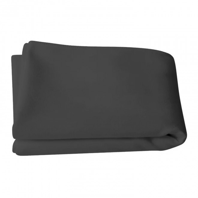 SERVIETTE MICROFIBRE PUBLICITAIRE 70x140 CM 'POLLY'  - noir