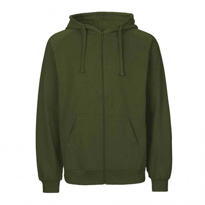 SWEAT-SHIRT PERSONNALISÉ ZIP HOMME BIO NEUTRAL® 'YORIS' - military