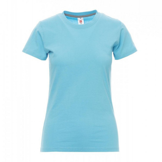 TEE-SHIRT PERSONNALISE FEMME PAYPER® 'SUNRISE' - bleu atoll