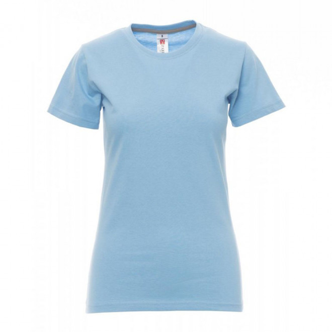 TEE-SHIRT PERSONNALISE FEMME PAYPER® 'SUNRISE' - bleu azur