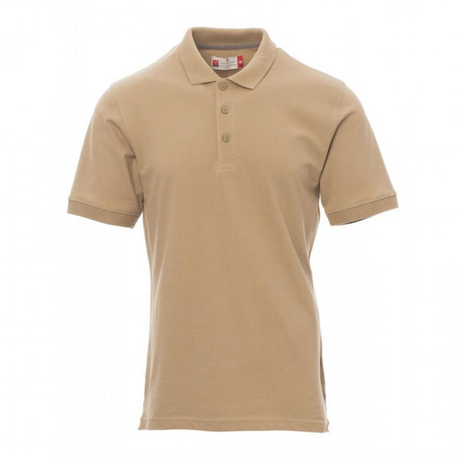 POLO PERSONNALISABLE HOMME PAYPER® 'VENICE' - sable