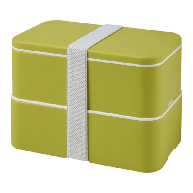 LUNCH BOX PERSONNALISABLE 'STOBO DOUBLE' - citron vert