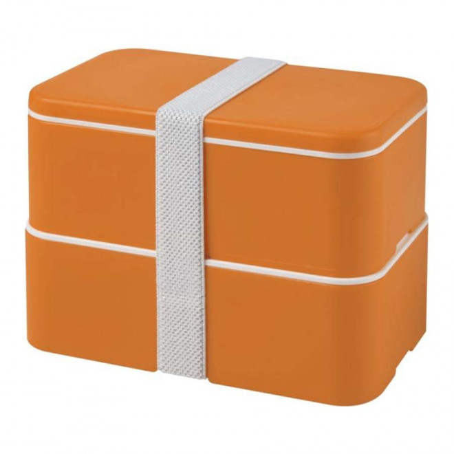 LUNCH BOX PERSONNALISABLE 'STOBO DOUBLE' - orange