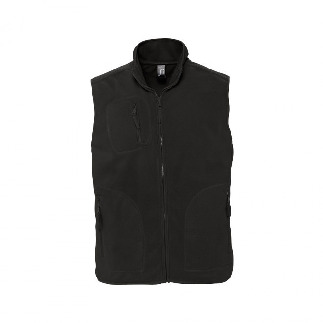 BODYWARMER PUBLICITAIRE POLAIRE MIXTE 'NORWAY' 320 GR/M² - noir