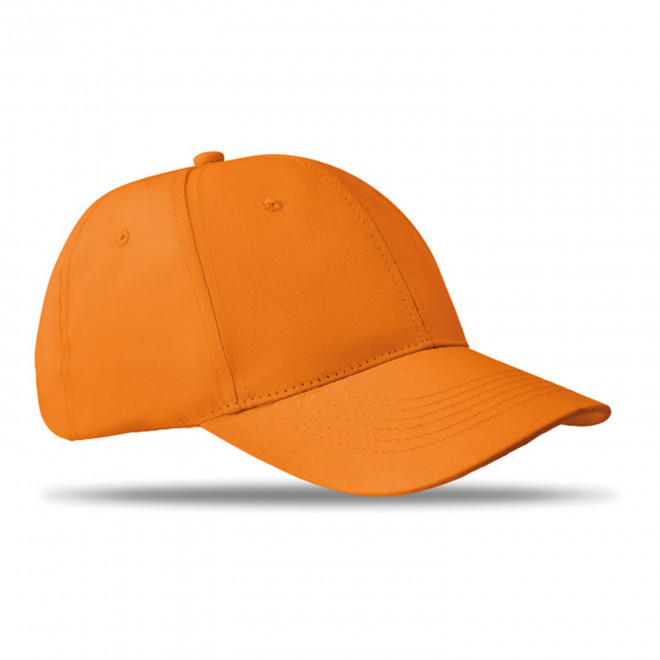 CASQUETTE 6 PANS PERSONNALISABLE 'ARKEO' - orange