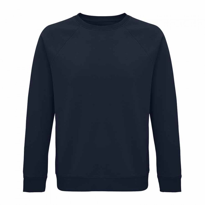 SWEAT-SHIRT PERSONNALISÉ BIO MIXTE COL ROND 'SPACE' - french marine