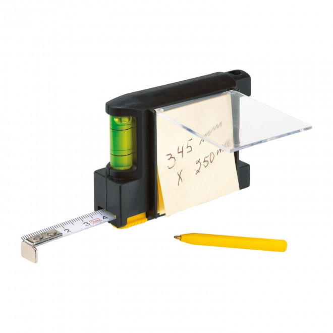 METRE NIVEAU 2 M ET BLOC-NOTES 'METRO PAD' - noir