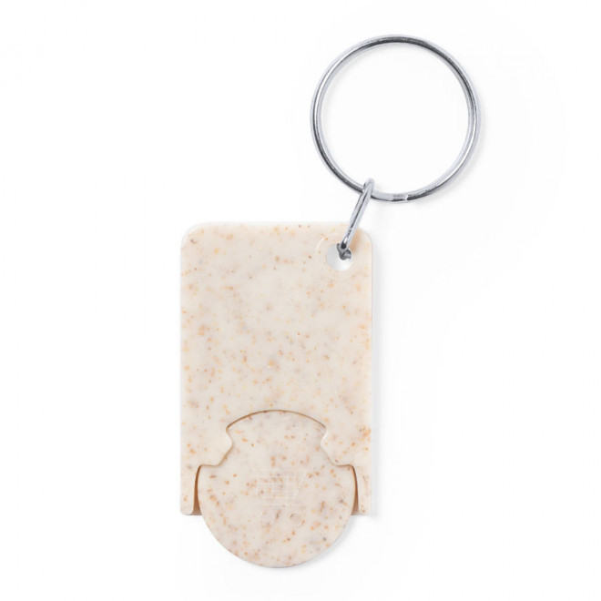 PORTE-CLES PERSONNALISABLE 'TOKEN' - naturel