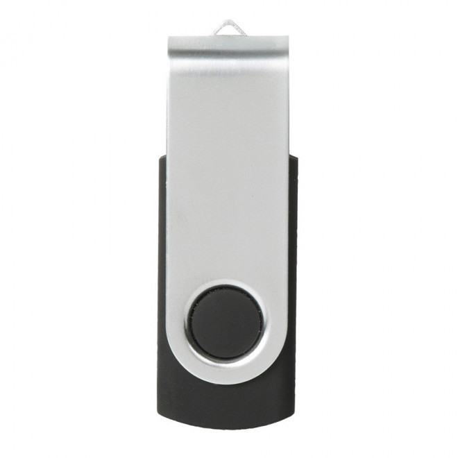 CLE USB PUBLICITAIRE 'TWISTER' 1Go - argenté/noir