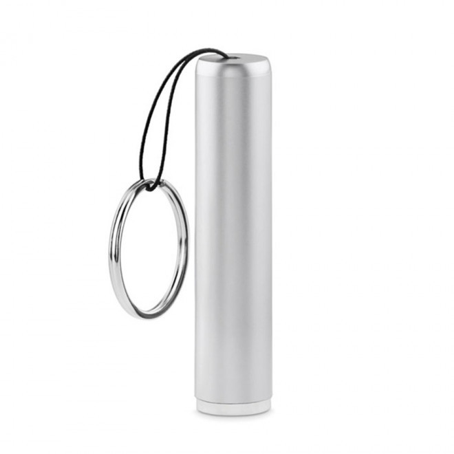 PORTE-CLES LAMPE PERSONNALISABLE 'LUM' - argent