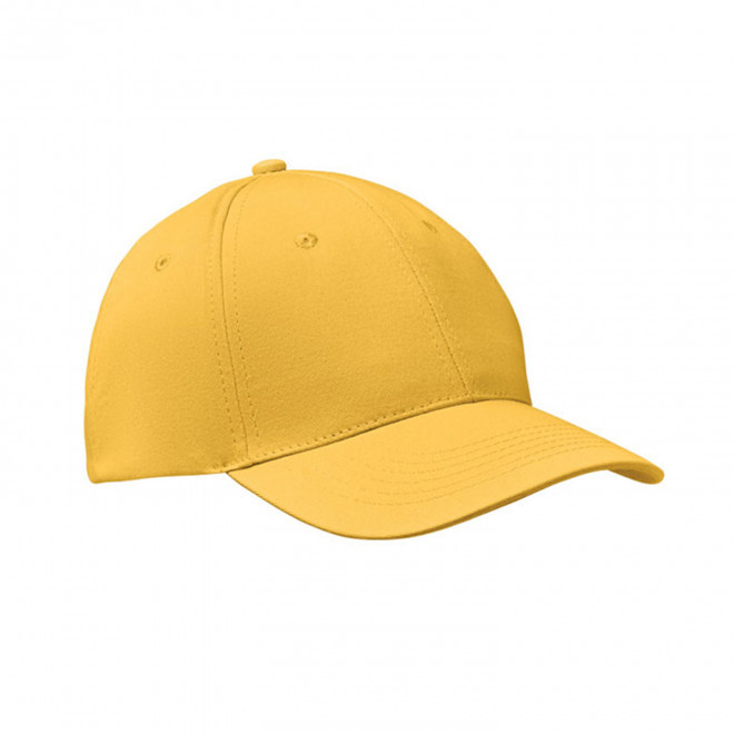 CASQUETTE 6 PANS PERSONNALISABLE 'ARKEO' - jaune