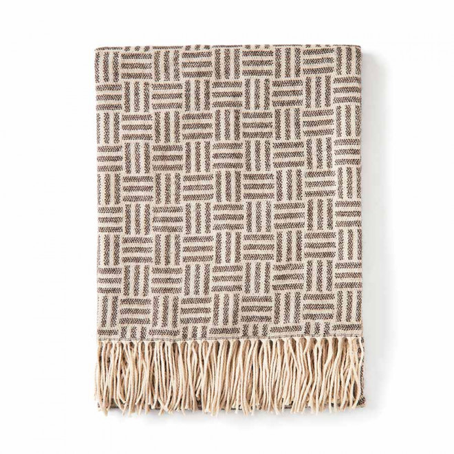 PLAID PERSONNALISABLE 'DUTHIL' - noir