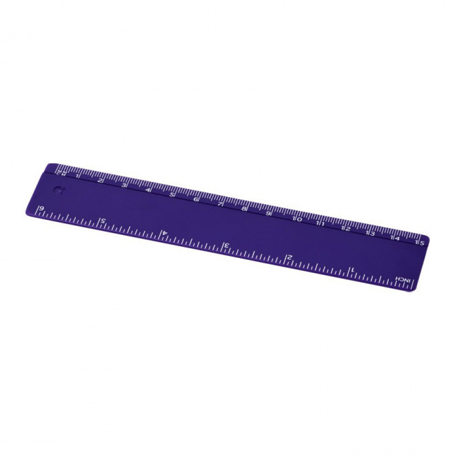RÈGLE PERSONNALISÉE EN PLASTIQUE RIGIDE 15 CM 'RULER' - violet