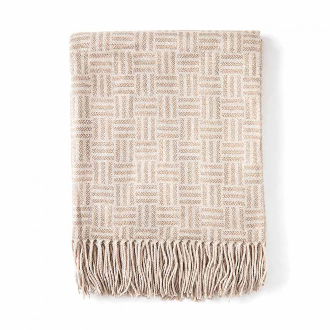 PLAID PERSONNALISABLE 'DUTHIL' - marron