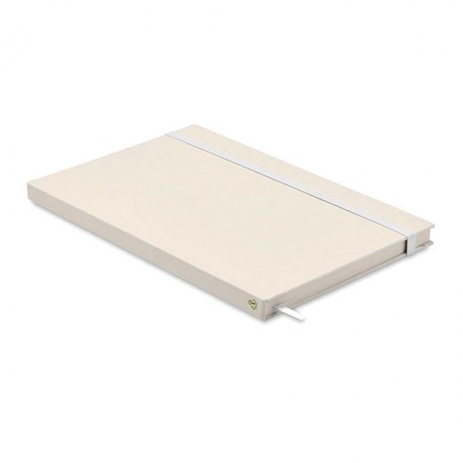 CARNET PERSONNALISÉ A5 EN BRIQUE DE LAIT RECYCLE 'MILK' - blanc