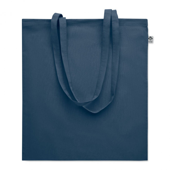 SAC SHOPPING PERSONNALISÉ EN COTON 180 GR 'SUNDO BIO' - bleu