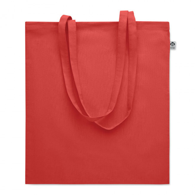 SAC SHOPPING PERSONNALISÉ EN COTON 180 GR 'SUNDO BIO' - rouge