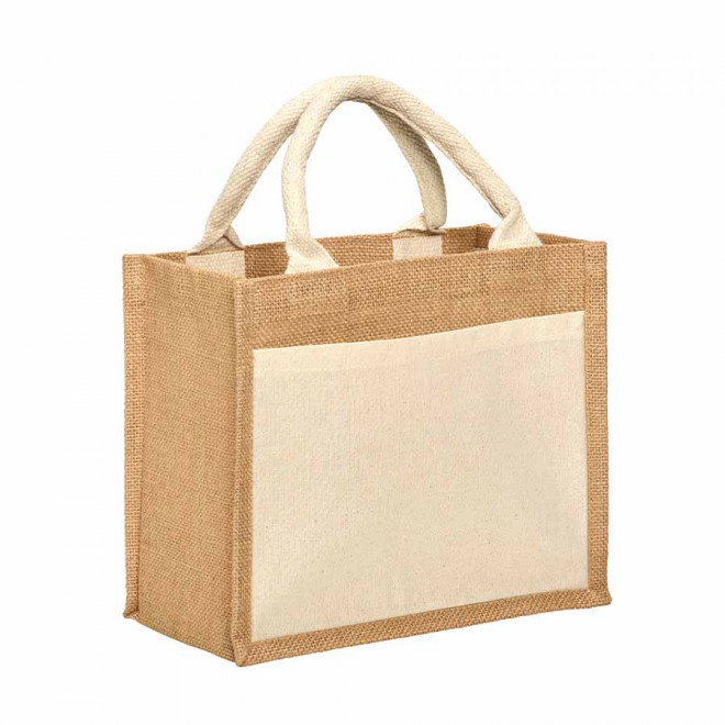 SAC EN JUTE PERSONNALISÉ 'KORITA' - naturel
