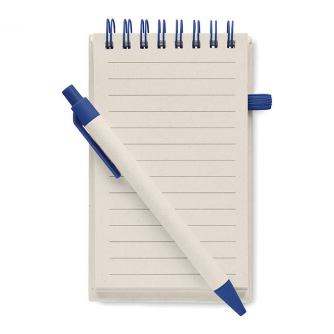 BLOC-NOTES A6 PERSONNALISABLE 'LEITE' - bleu